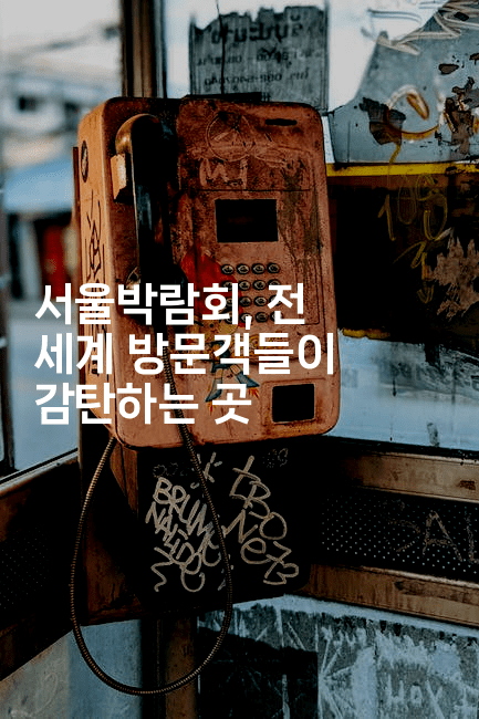 서울박람회, 전 세계 방문객들이 감탄하는 곳