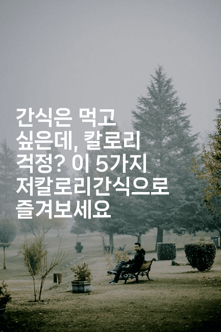 간식은 먹고 싶은데, 칼로리 걱정? 이 5가지 저칼로리간식으로 즐겨보세요2-비건키친