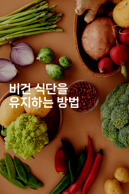 비건 식단을 유지하는 방법-비건키친