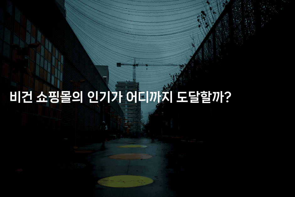 비건 쇼핑몰의 인기가 어디까지 도달할까? 2-비건키친