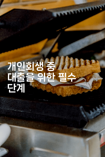 개인회생 중 대출을 위한 필수 단계-비건키친