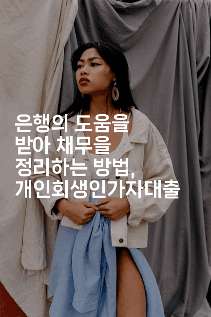 은행의 도움을 받아 채무을 정리하는 방법, 개인회생인가자대출-비건키친