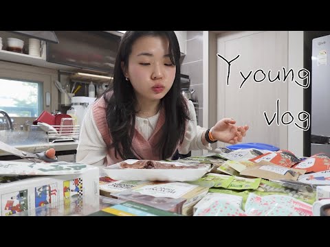 [비건페스타 vlog] 길었던 하루를 담은 브이로그 | 헬렌스쿠키, 계절곳간 두부후무스김밥, 어이딸 김부각, 빈트 블루베리 초콜릿, 이베넛 피칸 | 와이영, 희동